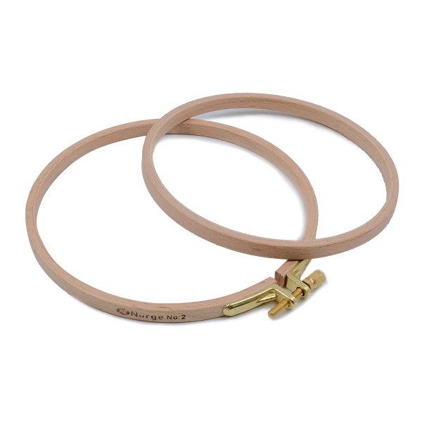 Пяльца круглые буковые, d=130 мм, выс. обода 8 мм, Nurge Hobby, 100-2