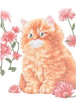 Алмазная (кристальная) мозаика Фрея ALPD-202, на подрамнике В цветах, 30х40 см