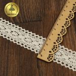 Кружево вязаное (тесьма) 30 мм / 10 метров, TBY.2442 цв.натуральный, Kruzhevo