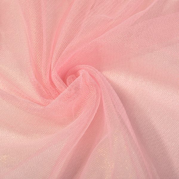 Фатин перламутровый 150 см / 15 метров, T538-31, цв.розовый