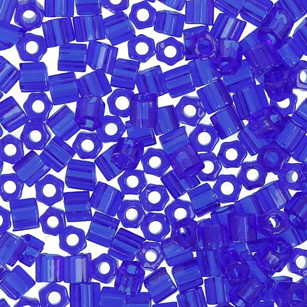 Бисер Toho 11/0 Hexagon 1 (2.2 мм), 5х5 г, 0008 яр.синий