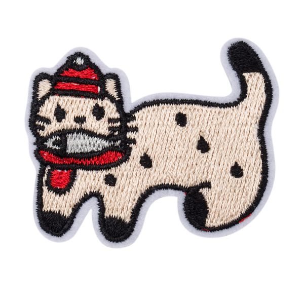 Термоаппликация Кошка с рыбкой, 4,2х5,2см Hobby&Pro, QYE-103