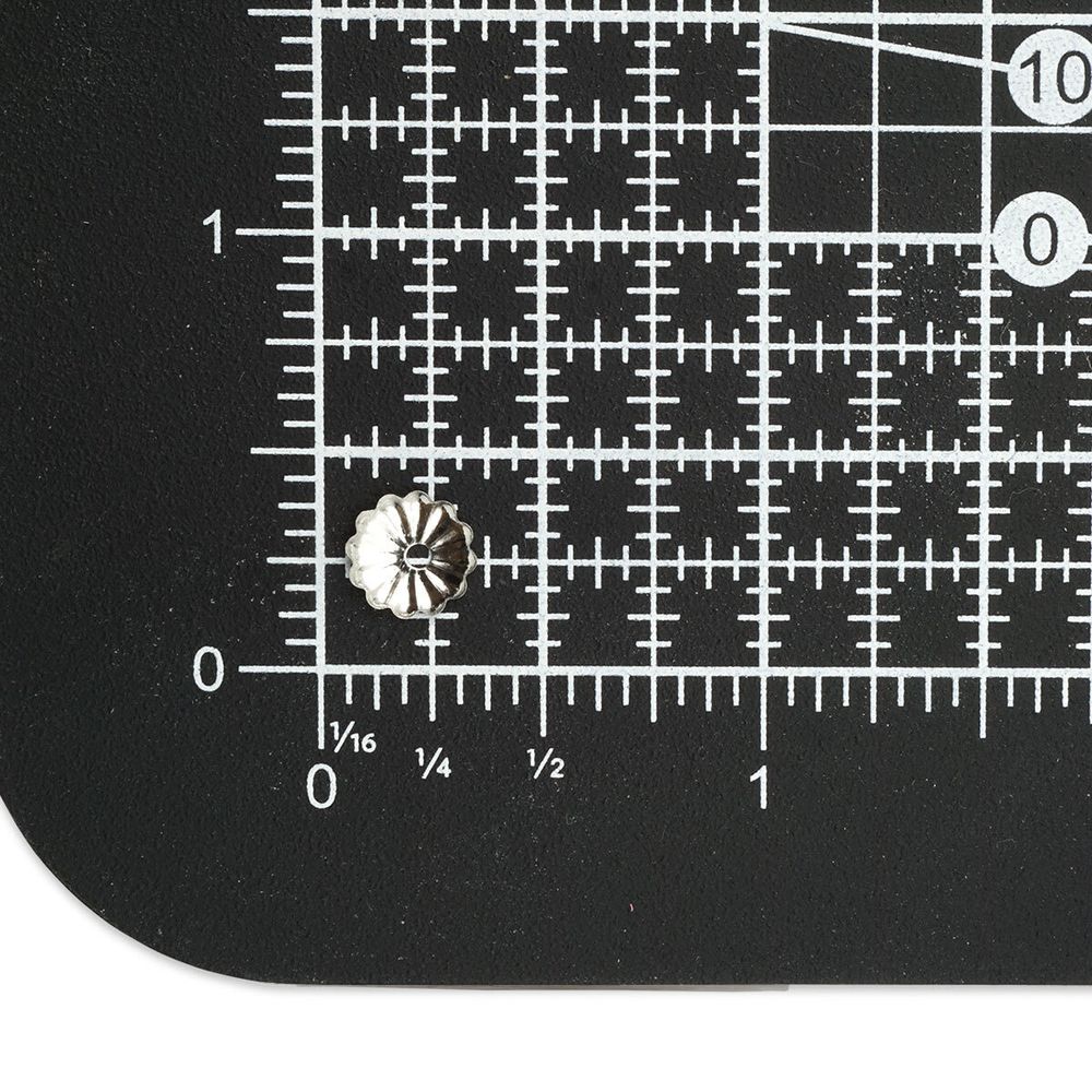 Шапочка для бусин, 5мм 50 шт в упак, Астра, Никель