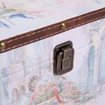 Шкатулка декоративная сундучок 18х18х18 см, 012 Парижские улочки, Gamma DBK-09