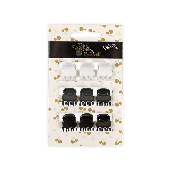 Набор заколок Краб для волос, 5х9 шт, №01 ассорти, Cherry Mary V/K6004