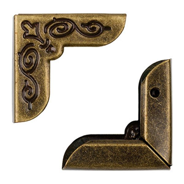 Уголки для альбомов, 20 шт, 23 под античную бронзу, Mr.Painter VIN-21