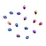 Бусины стекло 5х7 мм, 15 шт, Астра Premium, 5-радужный