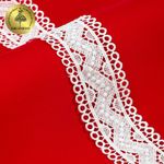 Кружево гипюр (плетёное) 40 мм, матовая нить TBY.0870, цв.белый уп.13.71м, Kruzhevo