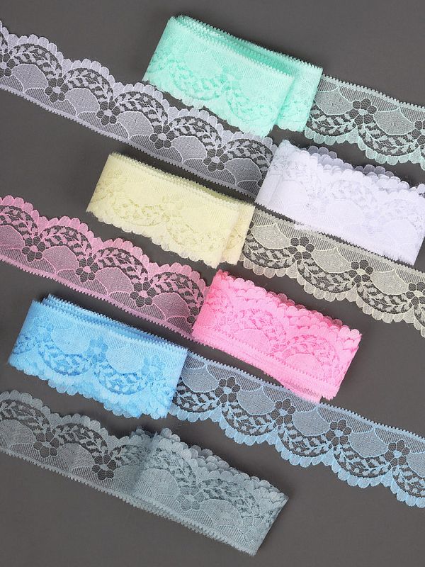 Набор кружева для рукоделия 40 мм, №4 (6 шт по 2 метра)