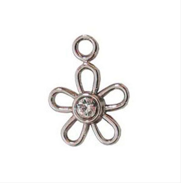 Подвеска для бижутерии 10х15 мм, 10 шт, №04 никель (прозрачный), Blitz PPT022