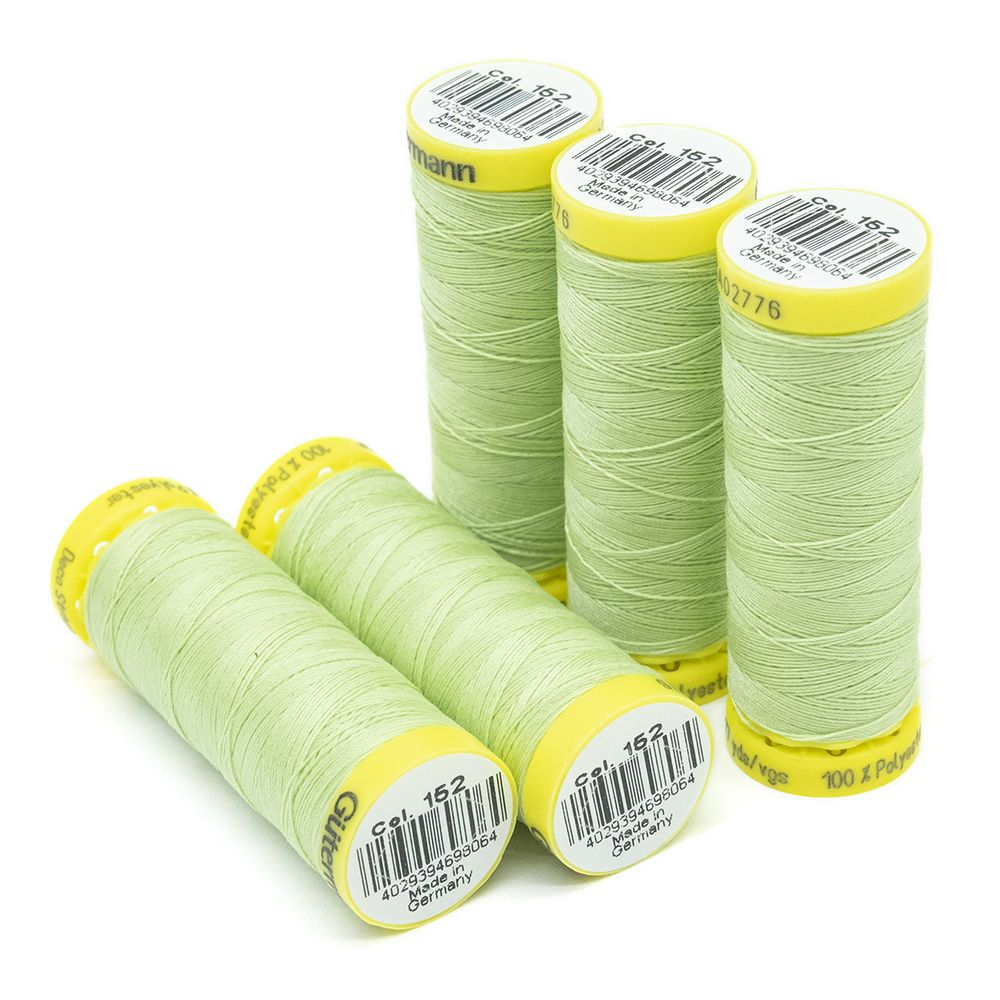 Нитки отделочные Gutermann Deco Stitch 70, 70м, 152 бл.салатовый, 5 катушек