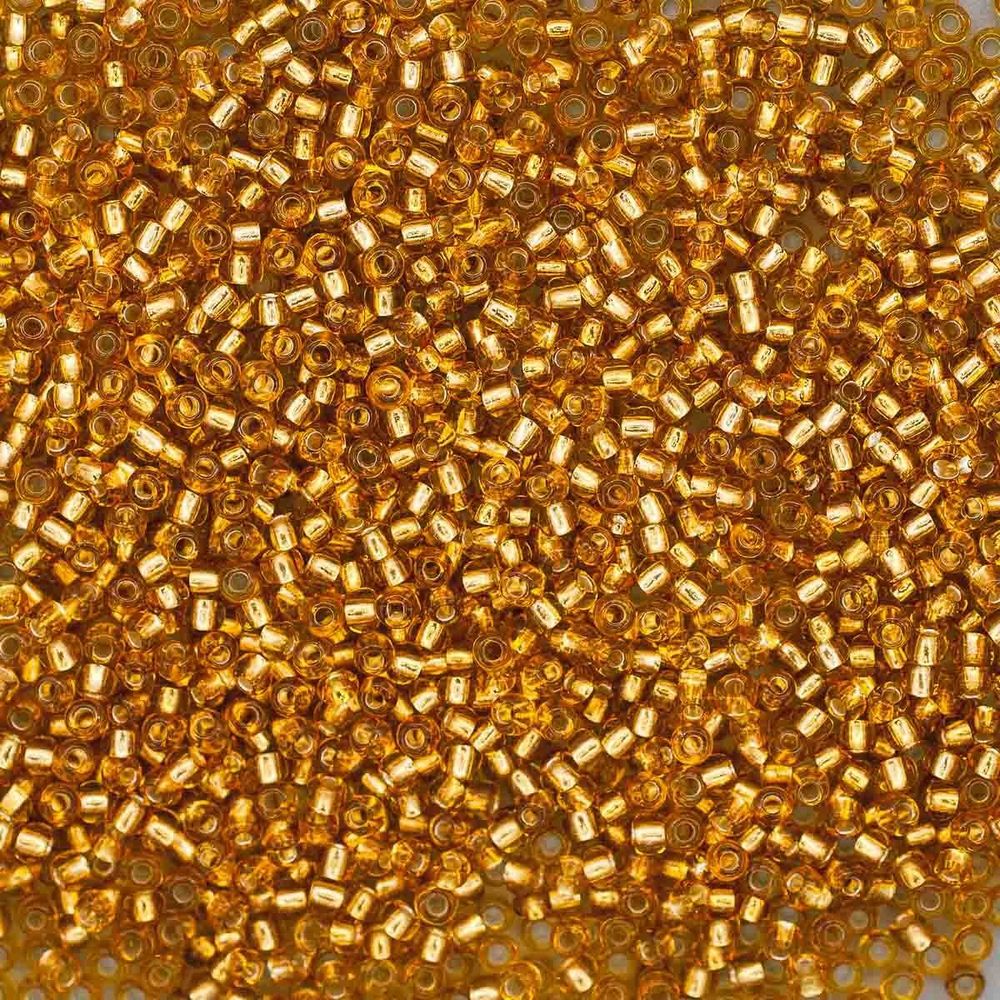 Бисер Preciosa прозрачный с серебр.центром 10/0 (2.3 мм), круг.отв, 20гр, уп.5 шт, 7718623