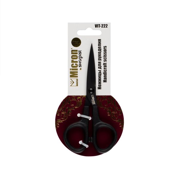Ножницы рукодельные 13.5 см, тефлоновые, Micron by Sharpist Smart VIT-222