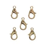 Замок для бус карабин 14 мм, 5 штук, Astra&Craft (Золото) 4AR235