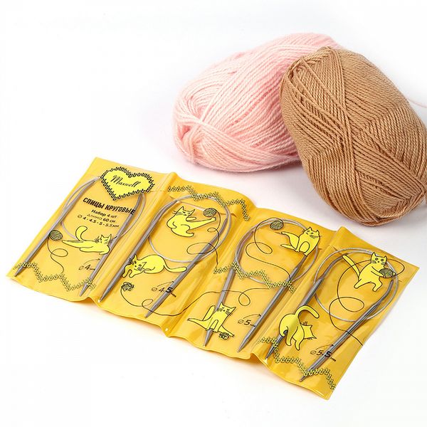 Набор круговых спиц Maxwell Gold 4 шт длина 60см 4-4.5-5-5.5мм