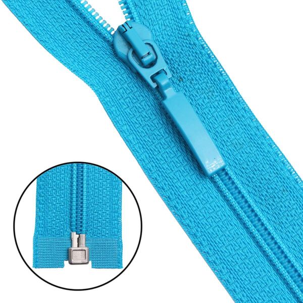 Молния спираль (витая) Arta Т5 (5 мм) 1 зам., разъем., 50 см, цв. 549 бирюза, уп.5 шт