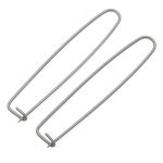 Булавки для незакрытых петель 125 мм, алюминий жемчужно-серый, 2 шт в упак, Prym