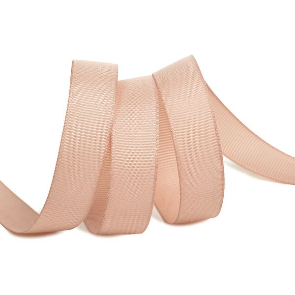 Лента репсовая (в рубчик) 15.0 мм, 813 пудровый, уп. 27,4м