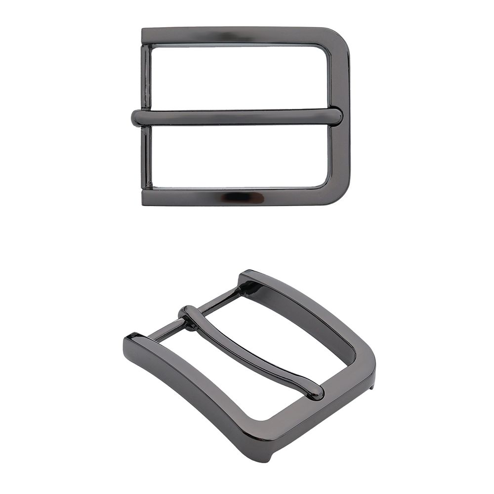 Пряжка ременная металл 35 мм, Nickel, 3 шт