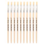 Кисть школьная из волоса щетины плоская №6,10 шт