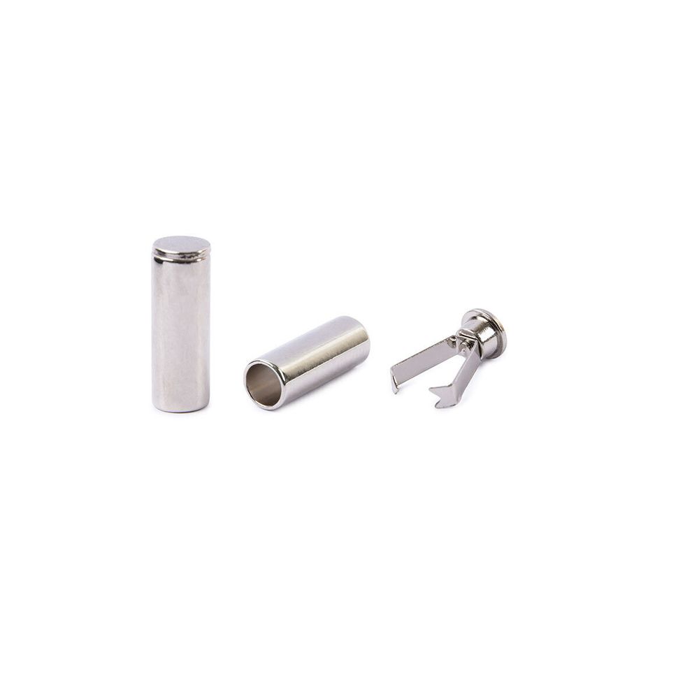 Наконечник для шнура металл ⌀6.5 мм, 7.2х21 мм, 20 шт, 04 никель, Gamma GB 1646