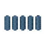 Нитки швейные бытовые Gamma 40/2, 365 м / 5 кат, №313 серо-синий