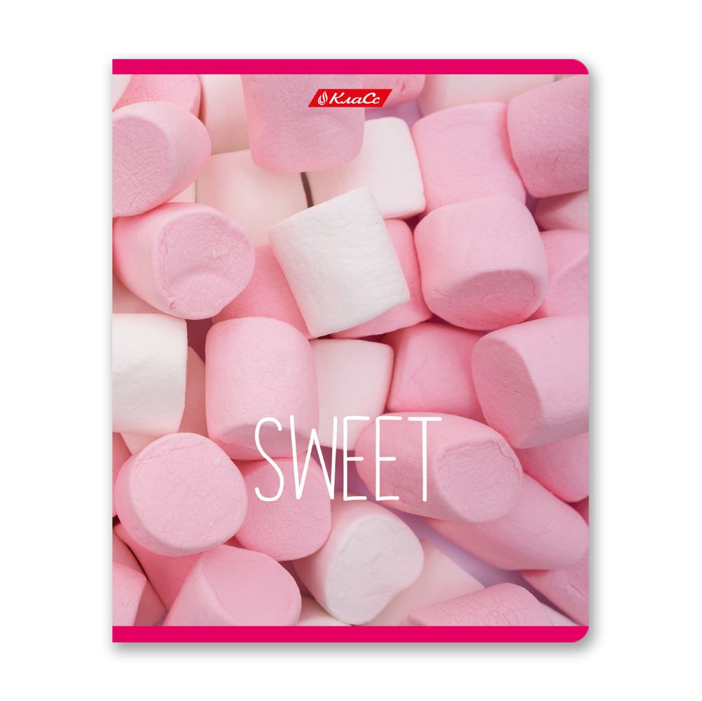 Тетрадь ученическая общая, A5+ 48 л. на скобе 65 г/м², белизна 100%, 10 шт, линия в термоусадочной пленке, 000309 Сластёна, Светоч 48ТСК5_1_3_2