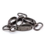 Карабин металл 15.0 мм (43х22 мм), чер.никель, ГУ12849, 4 шт