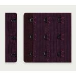 Застежки для бюстгальтера текстильные 3х3, 57 мм, 25 шт, 076 сливовое вино, Arta