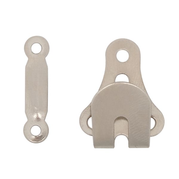 Крючки брючные (юбочные) пришивные 22х15 мм, никель, 0300-0209, 144 шт