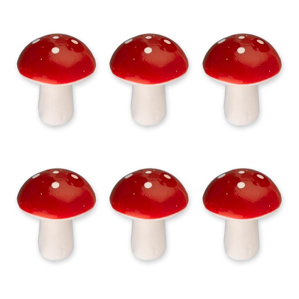 Декоративные элементы 6х6 шт, 01 мухомор, Blumentag RDF-01