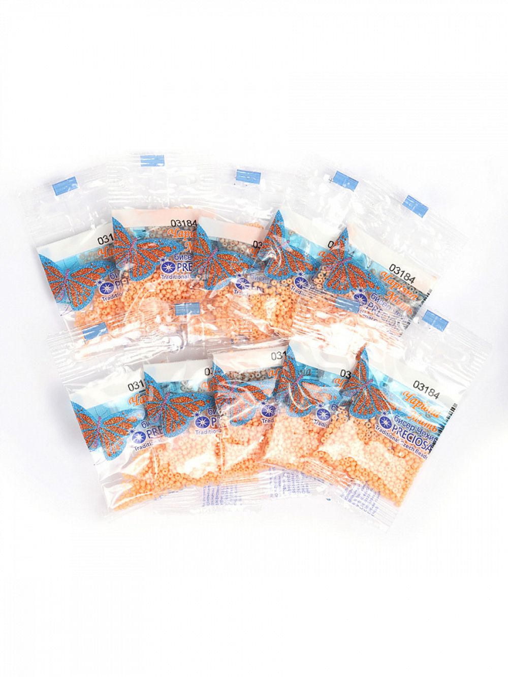 Бисер Preciosa 10/0 (2.3 мм), 50 г (10х5 г), цв. 03184