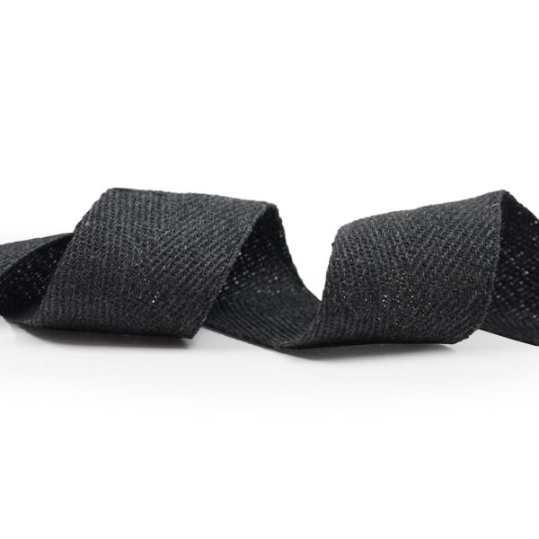 Тесьма (лента) киперная (100 х/б) 40 мм, / 25 метров, 11.4 г/м, рис. 9802, 16 темно-серый