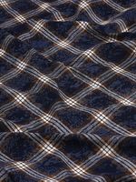 Фланель рубашечная вареная 150 г/м², 150 см / 2 метра, TBY.Fl.C751 синий