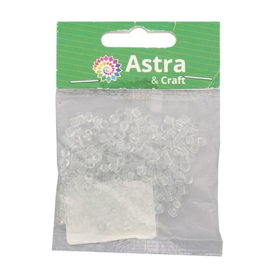 Бисер Astra&Craft 6/0 (4.1 мм), 150 г (10х15 г), цв. 1 белый/прозрачный