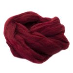 Шерсть для валяния Камтекс Лента для валяния п/тонкая 1х50 г, (25-28 мкр), 2.1 м, 047 бордо, 614644-43