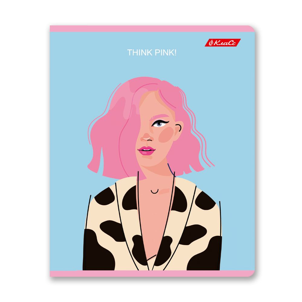 Тетрадь ученическая общая, A5+ 48 л. на скобе 65 г/м², белизна 100%, 10 шт, линия в термоусадочной пленке, 000757 Мир в розовом цвете, Светоч 48ТЕТл-001