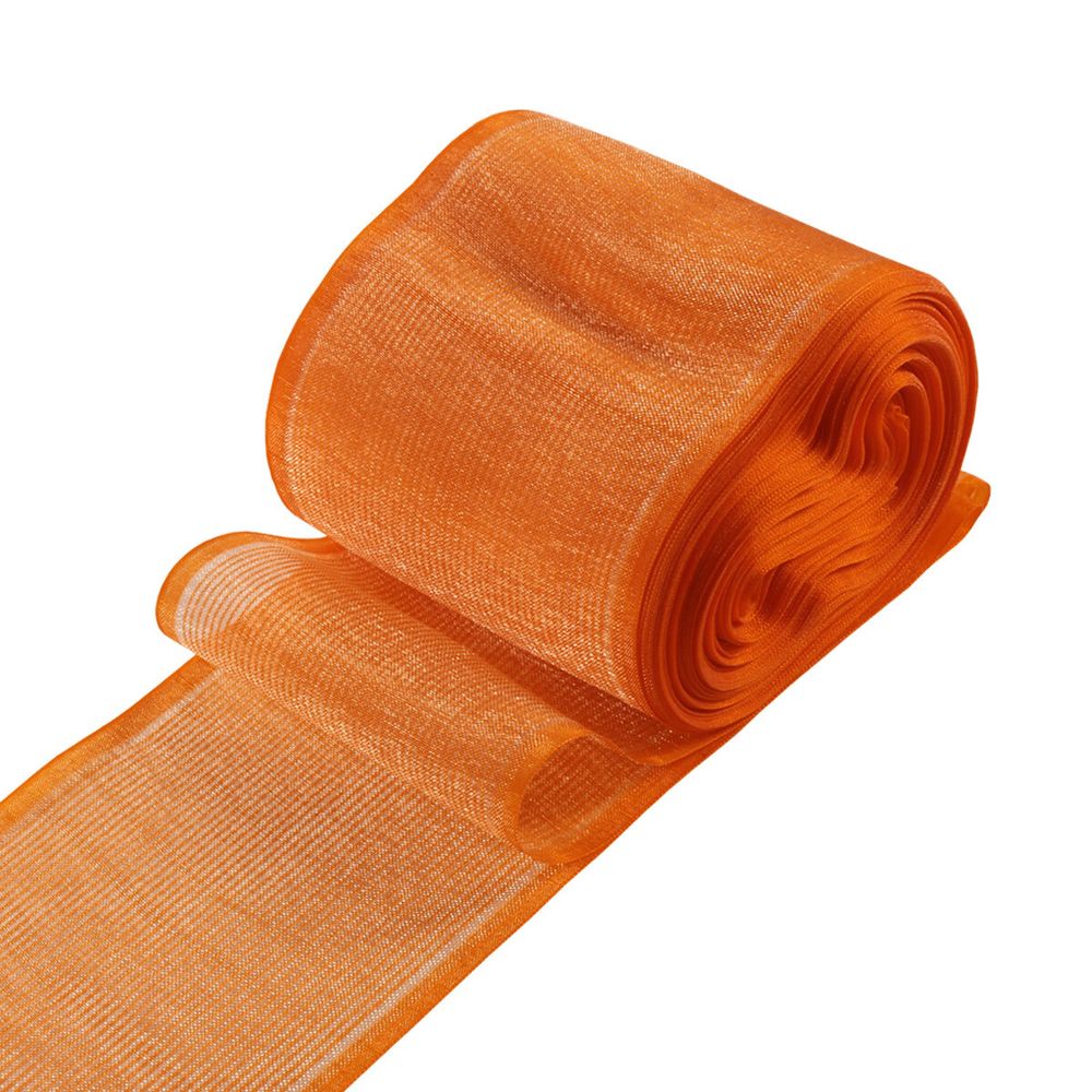 Лента для бантов (капрон) _8 см, 25 м (оранжевый) С3501