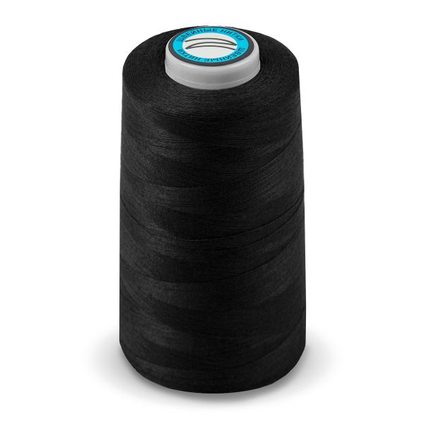 Нитки особо тонкие Nitka 50/2, 4570 м (5000 ярд) / 1 кат., 000 черный