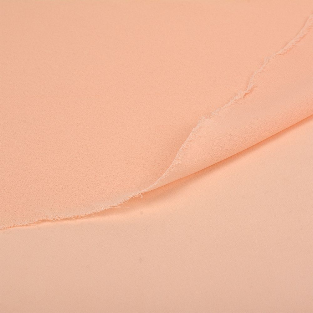 Креп-шифон 105 г/м², шир.150 см, цв.42 нежно персиковый, 30м /TOS/