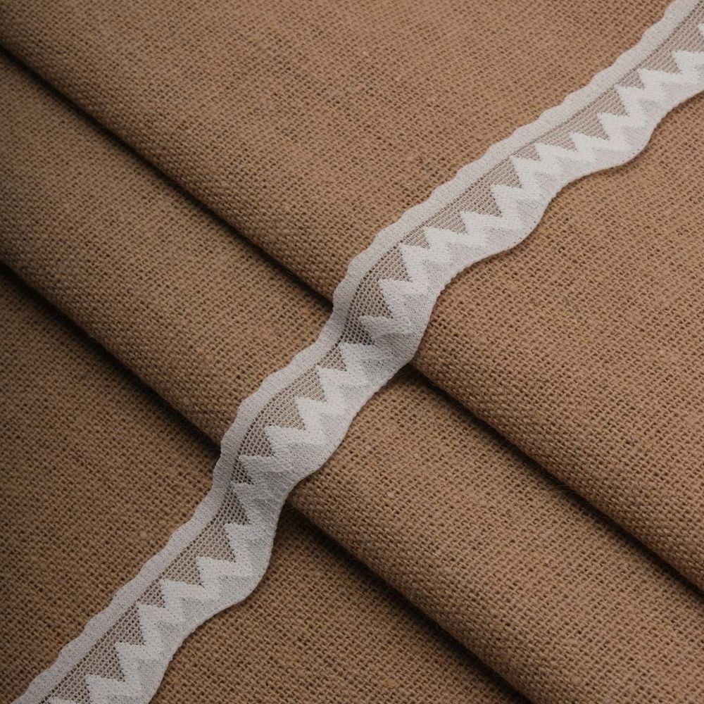 Кружево эластичное (стрейч) 15 мм / 22.86 метра, белый, 3AR2760