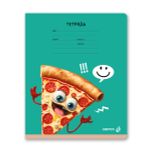 Тетрадь ученическая школьная, выборочный лак, A5 18 л. на скобе 65 г/м², белизна 100% 20 шт клетка, 01418 Мы такие вкусные, Светоч Т86