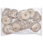 Пуговицы 4 прокола 40L (25мм), (Beige (бежевый)), 36 шт