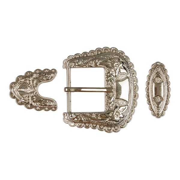 Пряжка ременная металл 70х80 мм, 1 шт, 50 матовое серебро, Gamma GB 1620