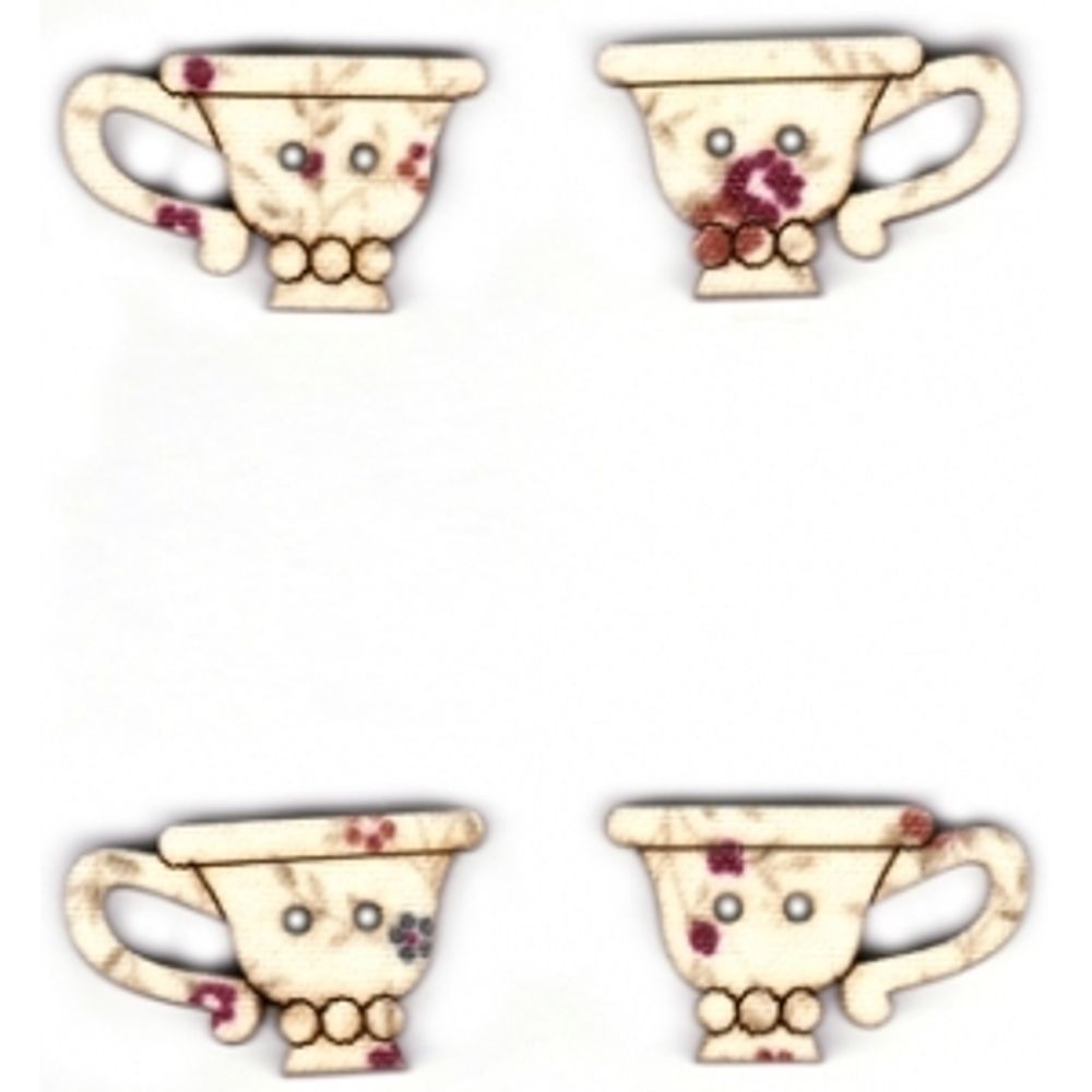 Украшения декоративные пуговицы чашки, Aurora, 1 шт, AU-B4810