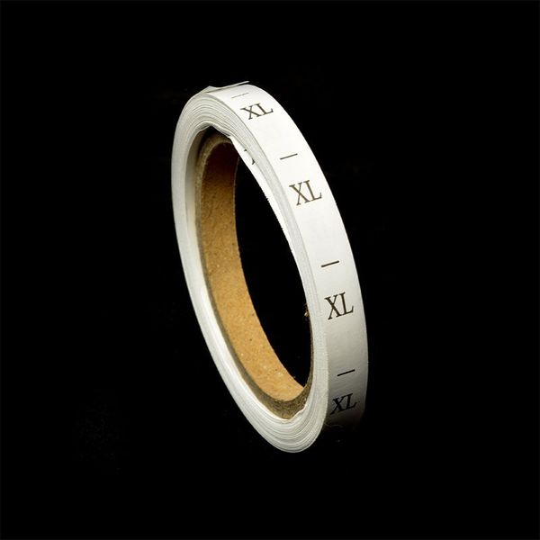 Этикетка-размерник п/э, размер XL белый 10х25 мм ТВ в рул. 300 шт