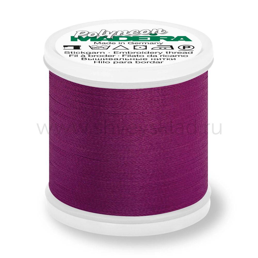 Нитки вышивальные флюоресцирующие Madeira Polyneon №40, 400 м, цв. 1788, 9845, 5 катушек Нитки вышивальные флюоресцирующие Madeira Polyneon №40, 400 м, цв. 1788, 9845, 5 катушек