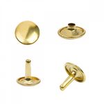 Хольнитены двухсторонние сталь 12х12 мм, №123, TBY.5212 цв. золото уп. 1000 шт, TBY