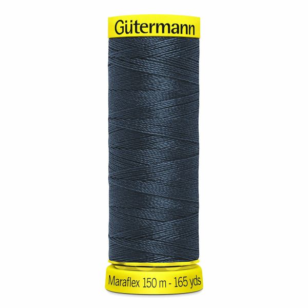 Нитки для трикотажа Gutermann Maraflex, 150м, 339 т.чернильно-синий, 5 катушек