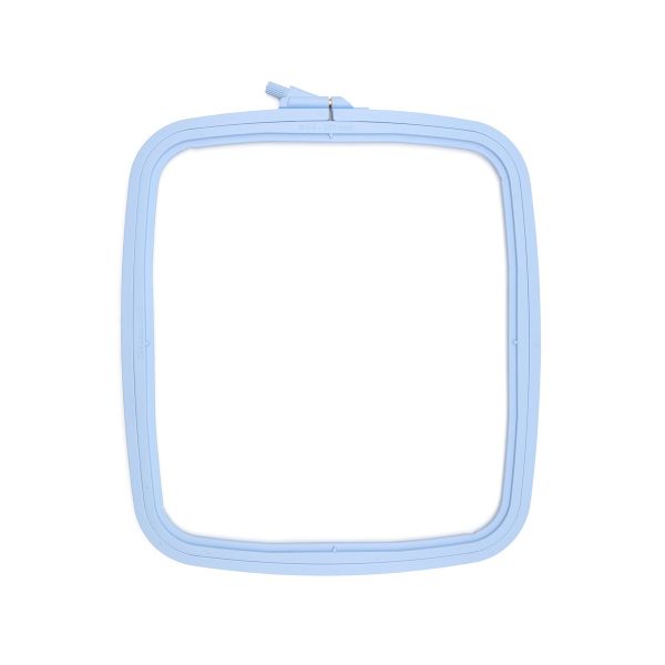 Пяльца пластиковые квадратные с винтом 25х28см, цветные, Nurge Hobby (голубой), 170-14